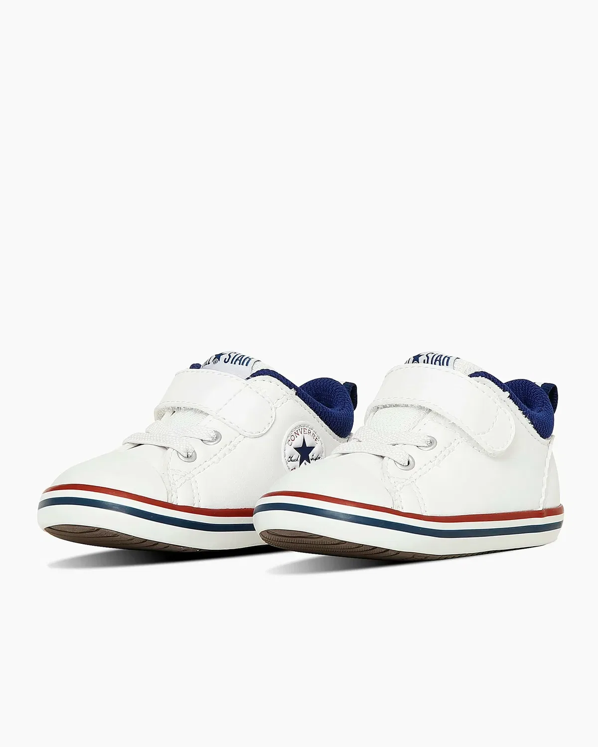 Кроссовки Мини-звезда N V-1 Converse, White/Navy/Red — фото 4