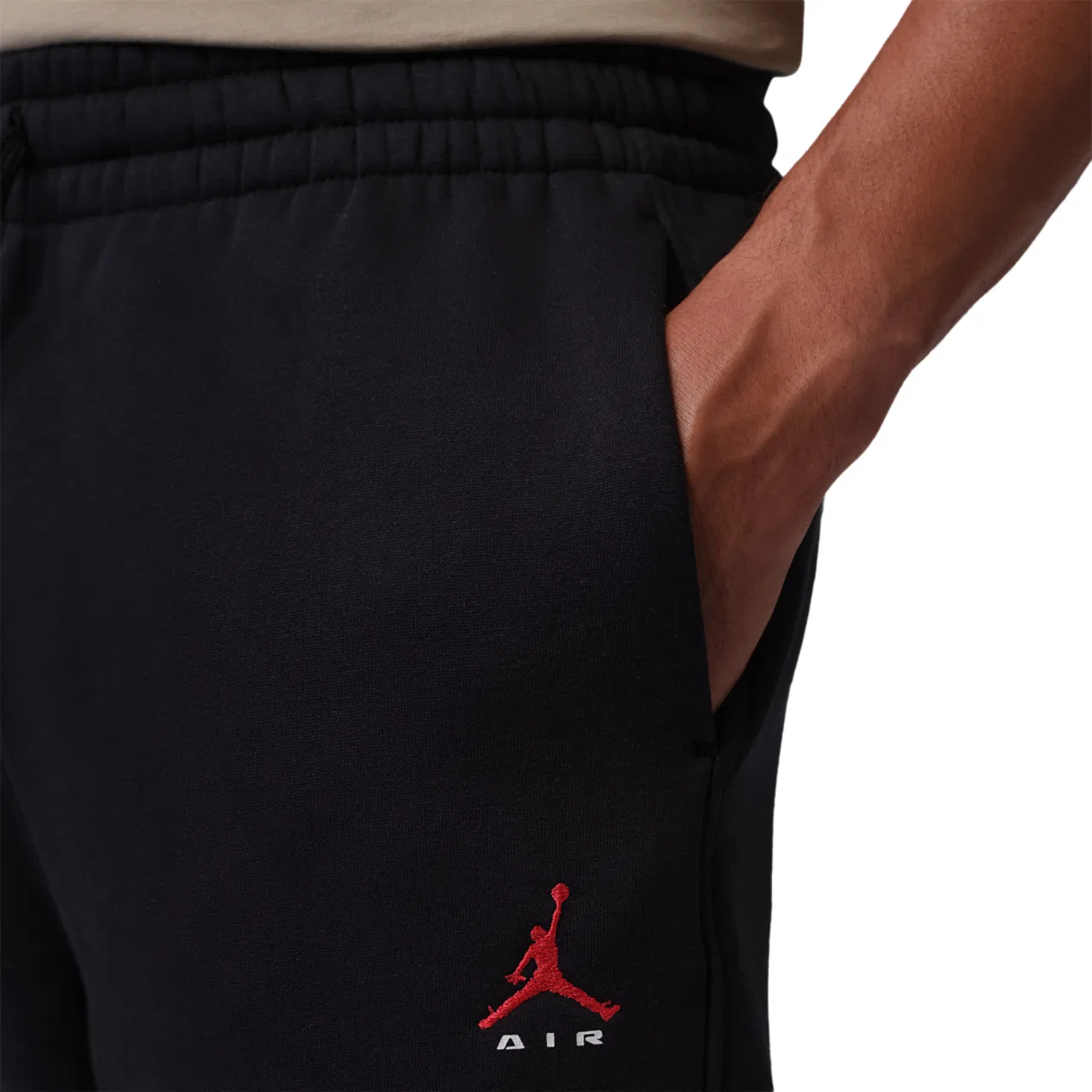 Мужские спортивные брюки из флиса с открытым низом Jordan Brooklyn, Jordan, Black — фото 3