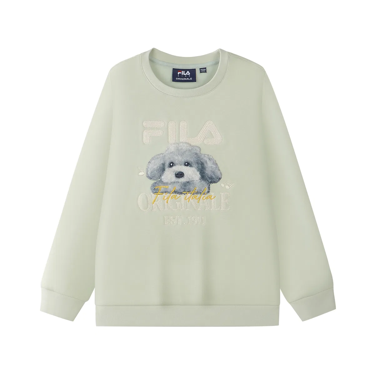 Детский свитшот с круглым вырезом Comfortable Green FILA KIDS, Comfortable Green