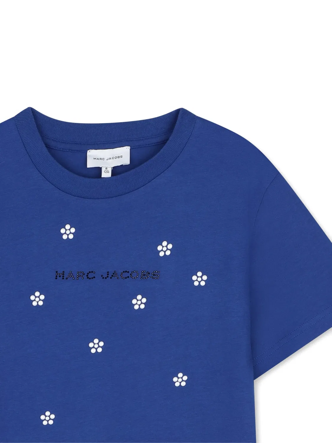Футболка с кристаллами Marc Jacobs Kids, синий — фото 3
