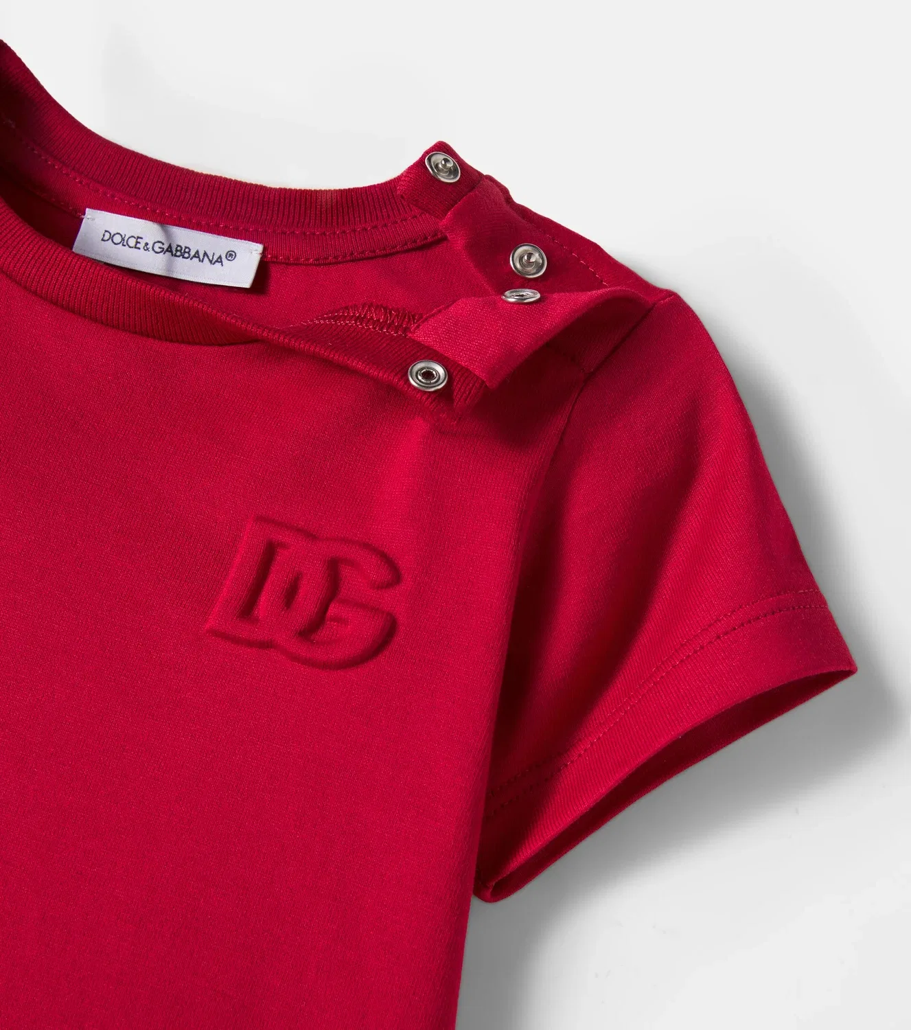 Комбинезон хлопковый Dolce&Gabbana Kids, красный — фото 4