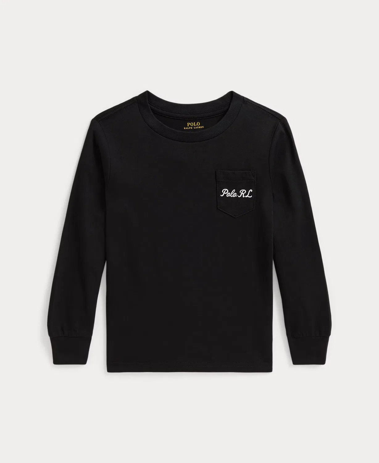 Детская футболка из хлопка, Polo Bear, Polo Ralph Lauren, черный
