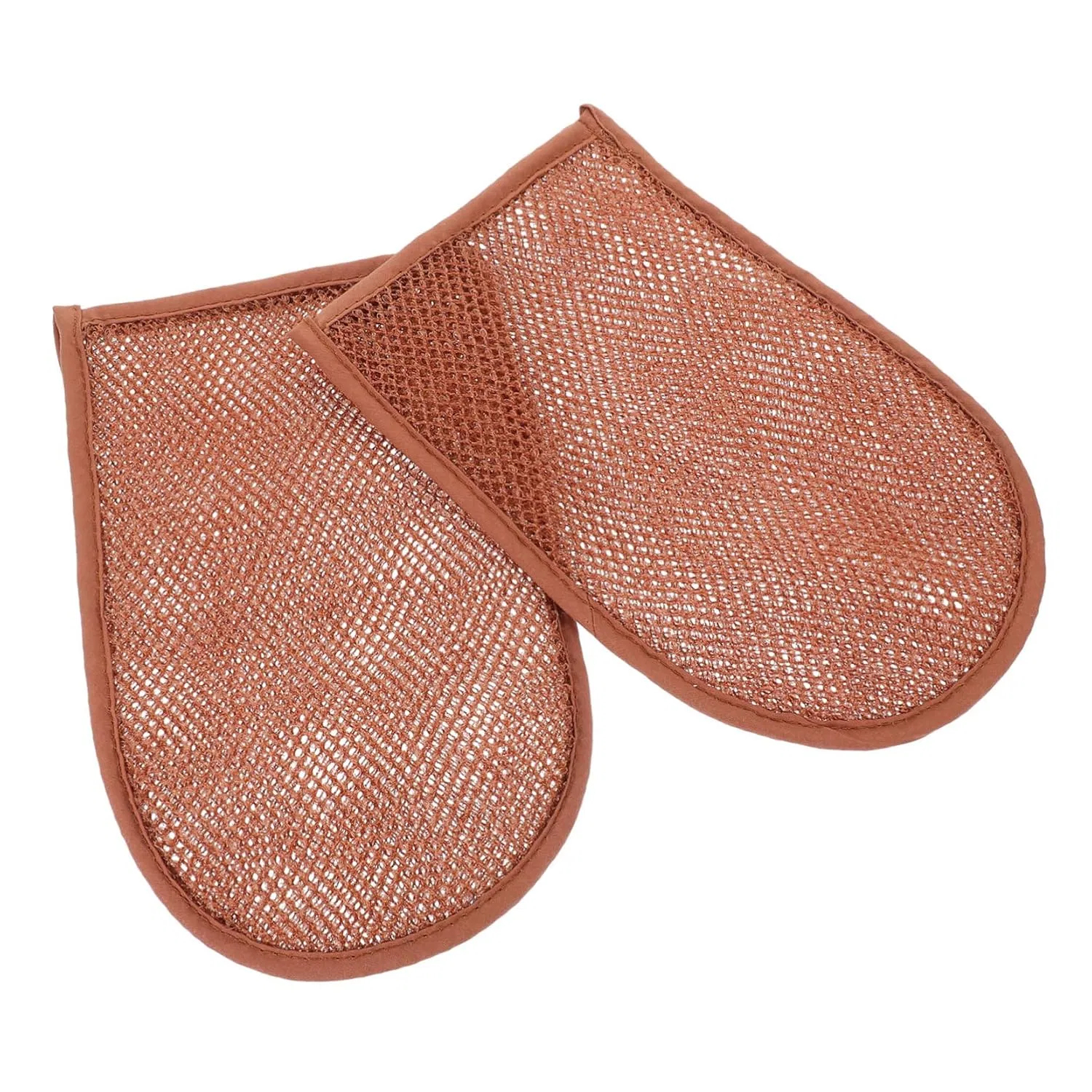 Перчатки для пилинга, SKISUNO, 2 шт, 23x14.5x1 см, Brown