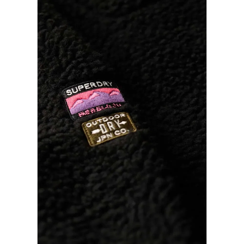 Флисовая куртка Outdoor Superdry, черный — фото 4