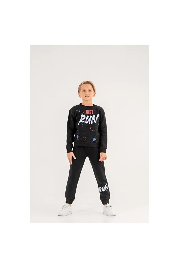 Детский спортивный костюм с принтом Coppa Kids, Black