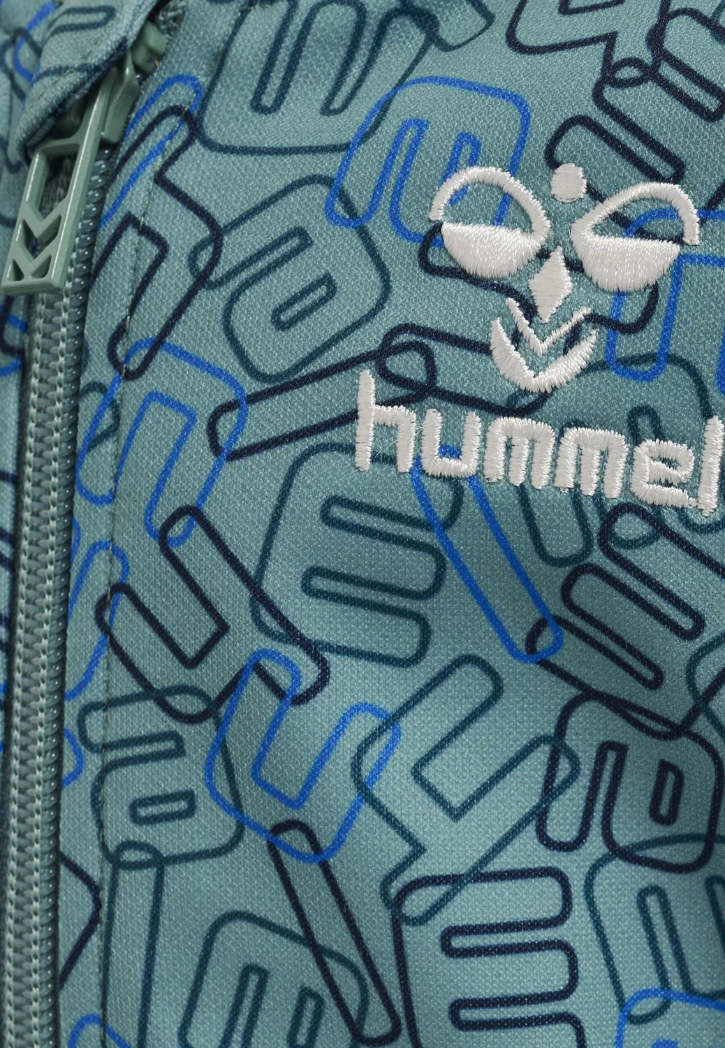 Детская куртка на молнии Hmlolympus Lifestyle Hummel, Blau Tiefseeblau Mediterranes Blau — фото 3