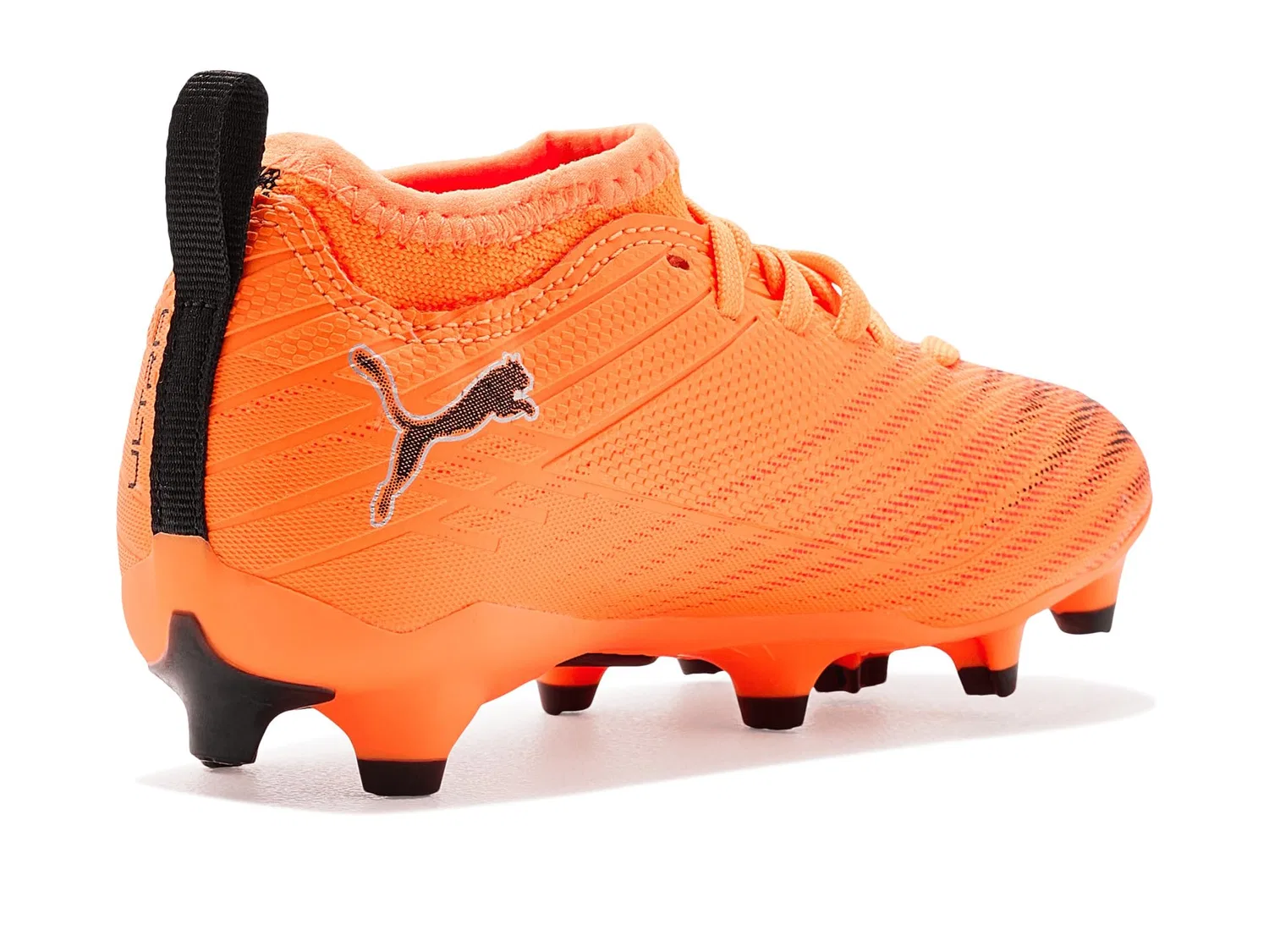 Бутсы Ultra 6 Match Firm, Artificial Ground Soccer Cleats (для маленьких и больших детей) Puma Kids, Heat Fire/Puma Black/Glowing Red — фото 4
