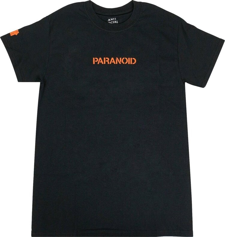 

Футболка Anti Social Social Club x Undefeated Paranoid Logo T-Shirt 'Black', черный