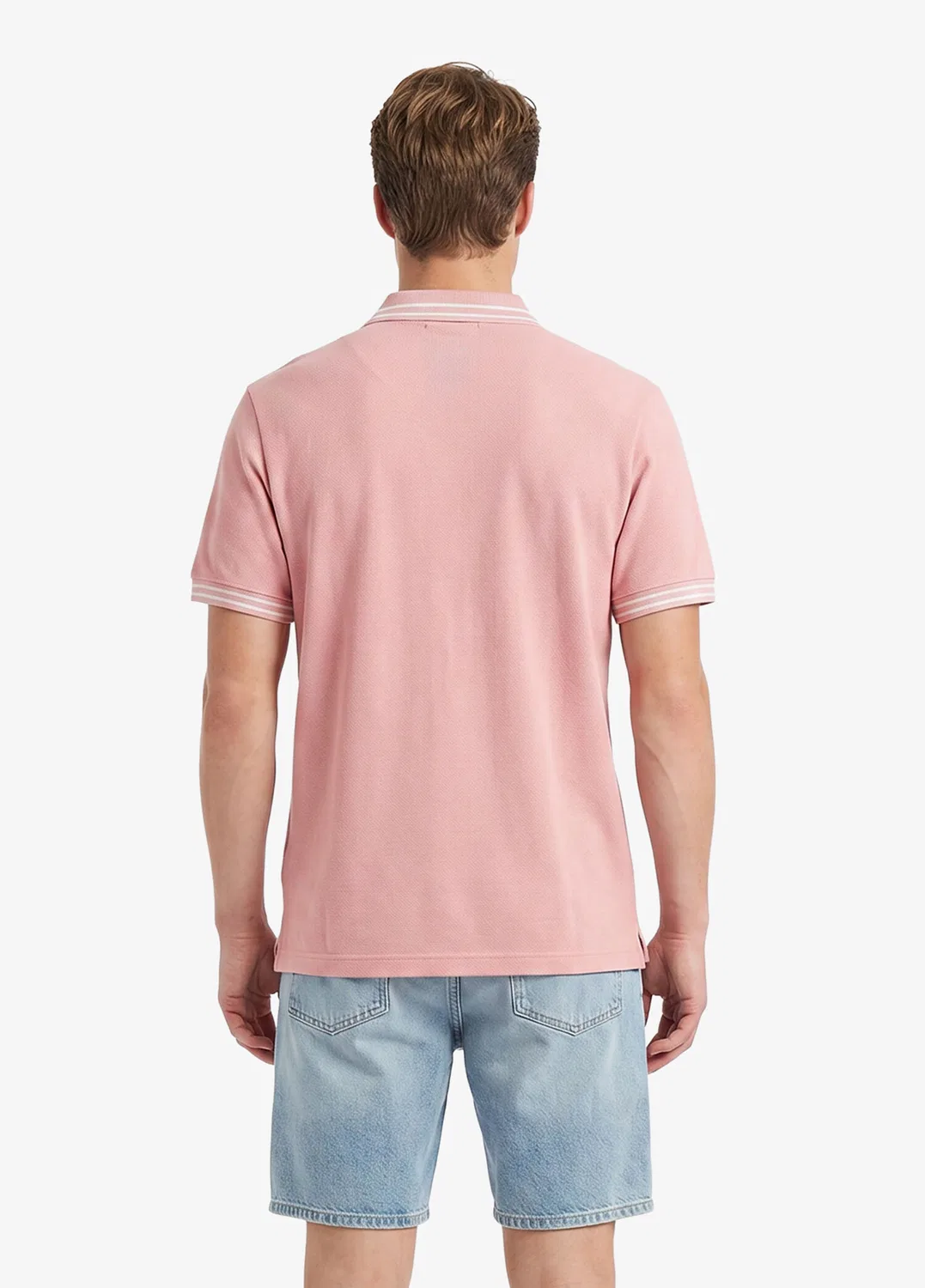 Поло Lacoste Regular Fit, розовый — фото 3