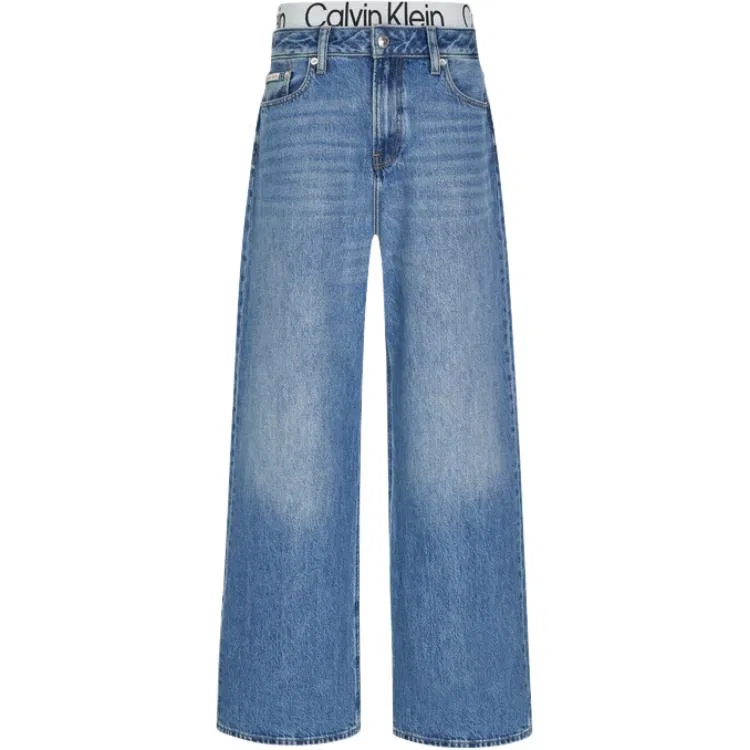 Женские джинсы с широкими штанинами 0ZG Denim Blue Calvin Klein, Denim Blue