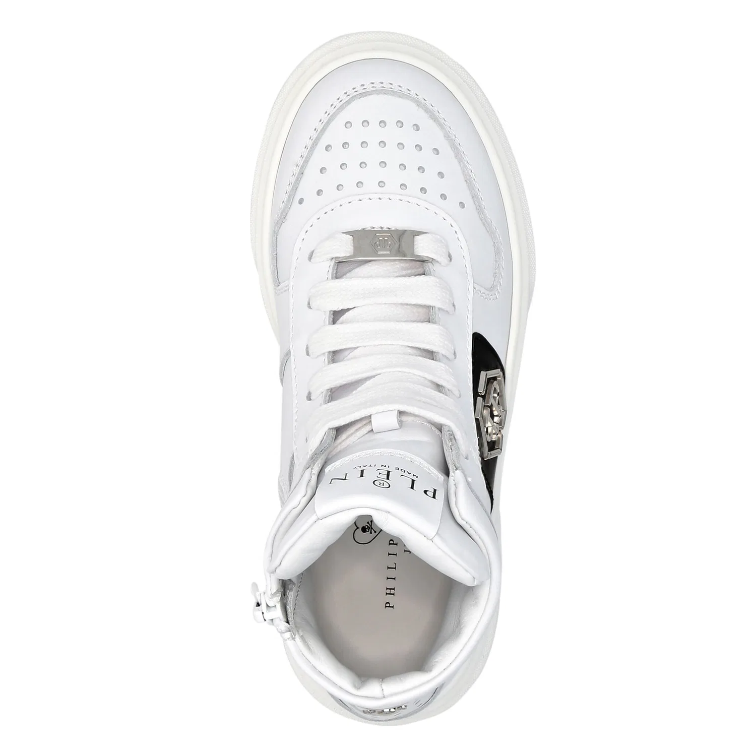 Детские кроссовки средней высоты PHILIPP PLEIN, White — фото 2