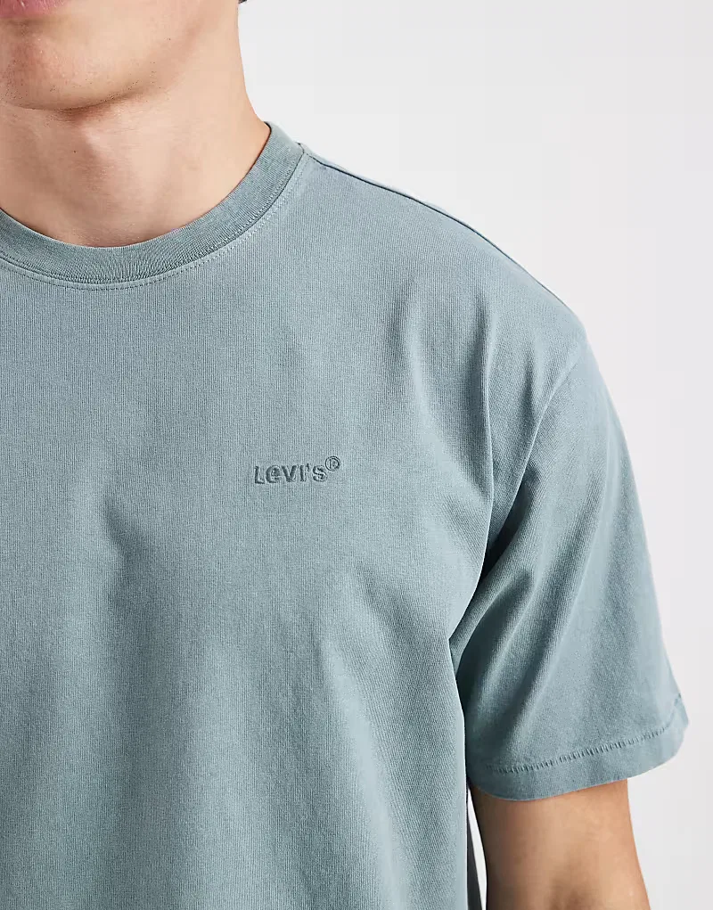 Стандартная рубашка Levi's Sunset Camp с карманами, синяя — фото 4