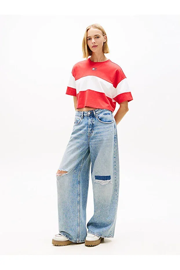 Женская футболка с принтом Tommy Hilfiger, Fire Red — фото 3