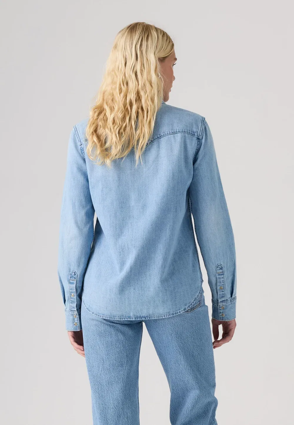 Классический вестерн - блузка на пуговицах Levi'S, Sunbleach Sunset — фото 3