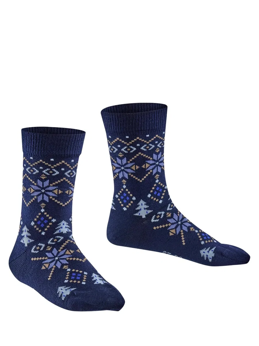 Носки FALKE 'Nordic Fair Isle', синий — фото 3