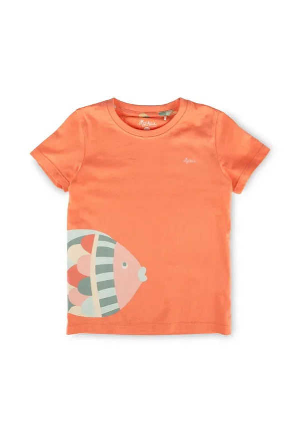 Пижама с принтом, 100% хлопок, Sigikid, Apricot/Pink, розовый — фото 2