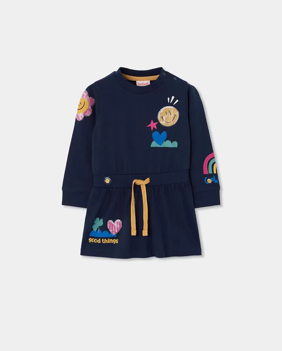 Детское платье для девочек с принтом Boboli, Multicolor