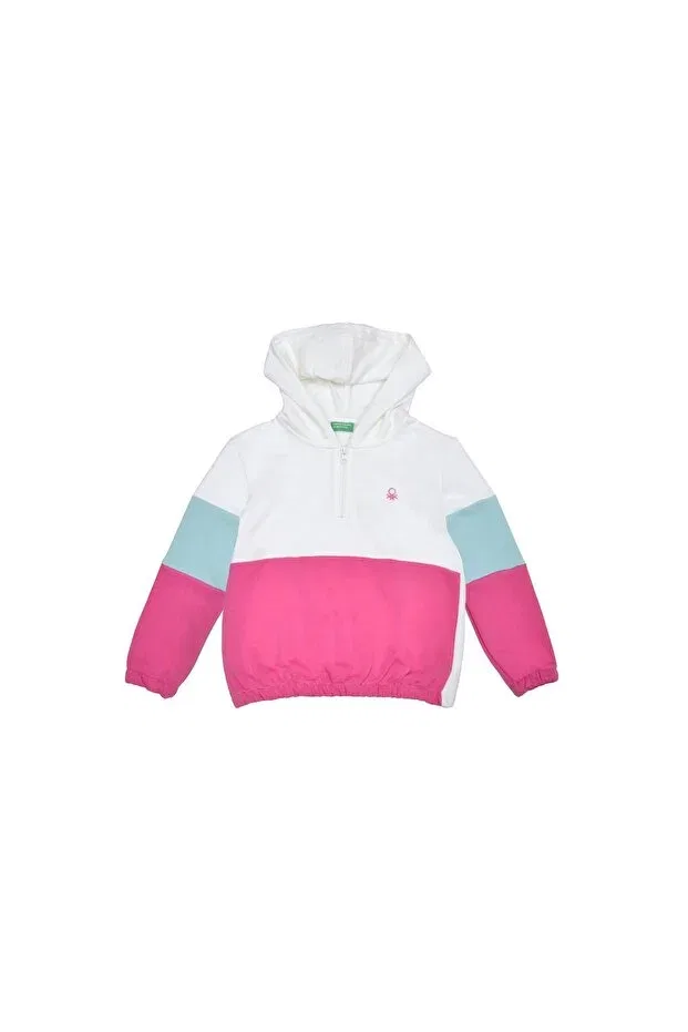 Детское худи для девочек с капюшоном United Colors Of Benetton, Blue