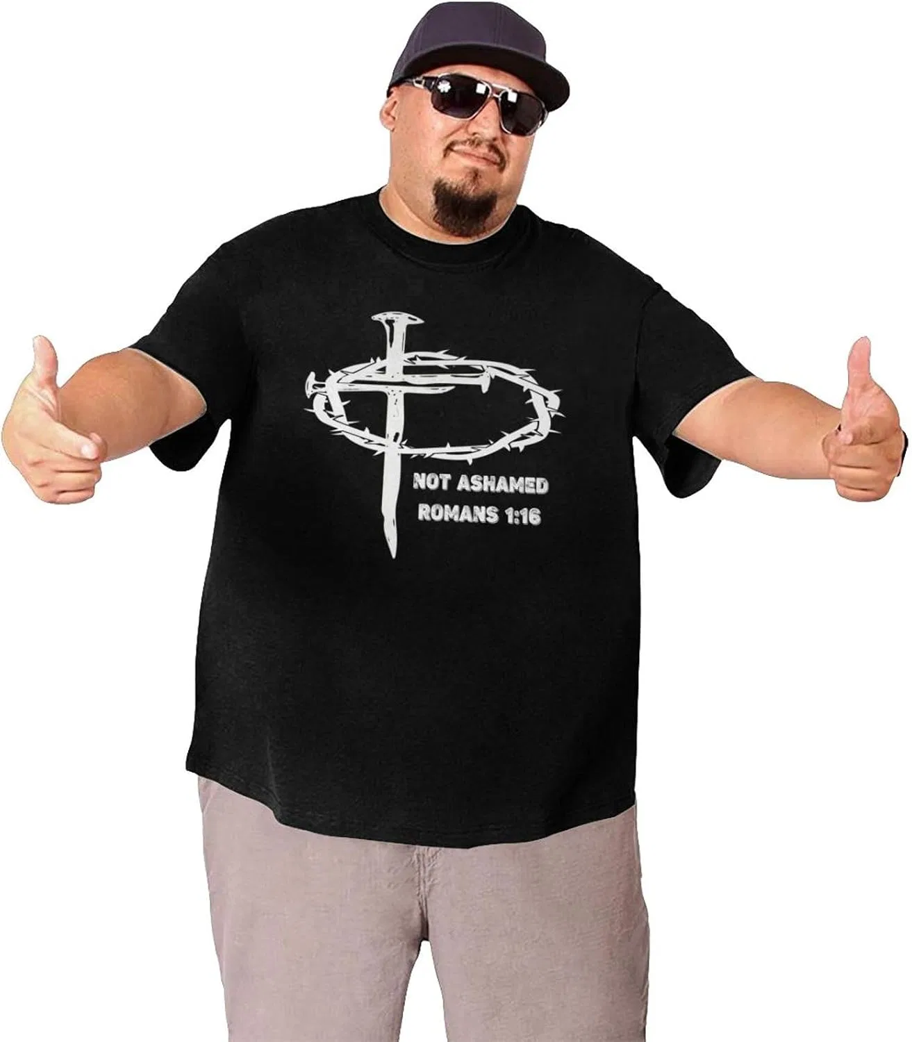 Мужская футболка с принтом Jesus Nail Cross — фото 3