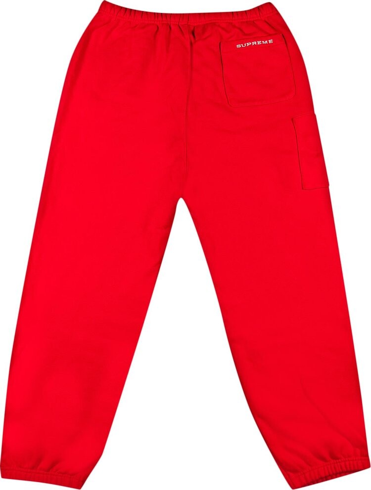 Спортивные брюки Supreme x Nike Cargo Sweatpant 'Red', красный — фото 3