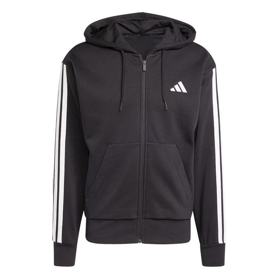 Мужской свитшот с капюшоном и молнией adidas, Черный