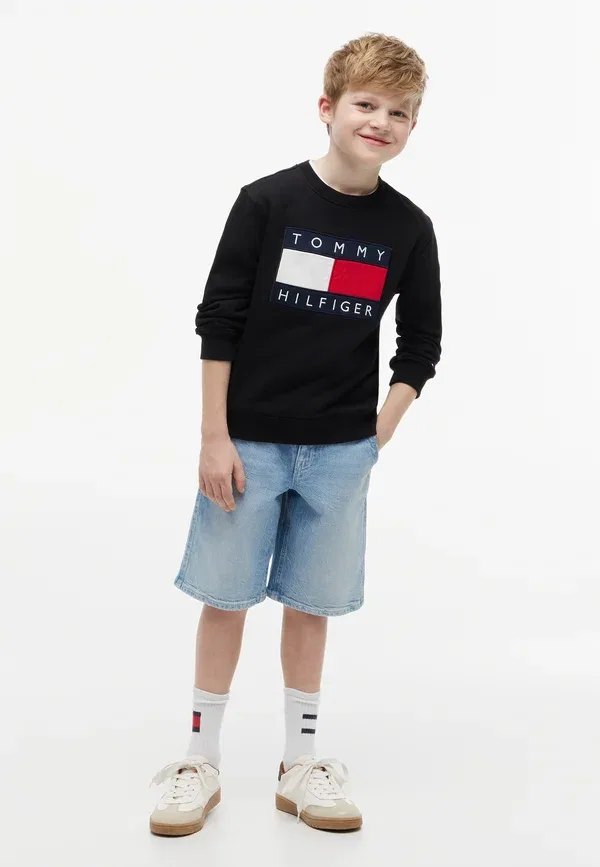 Свитшот с принтом Tommy Hilfiger, черный