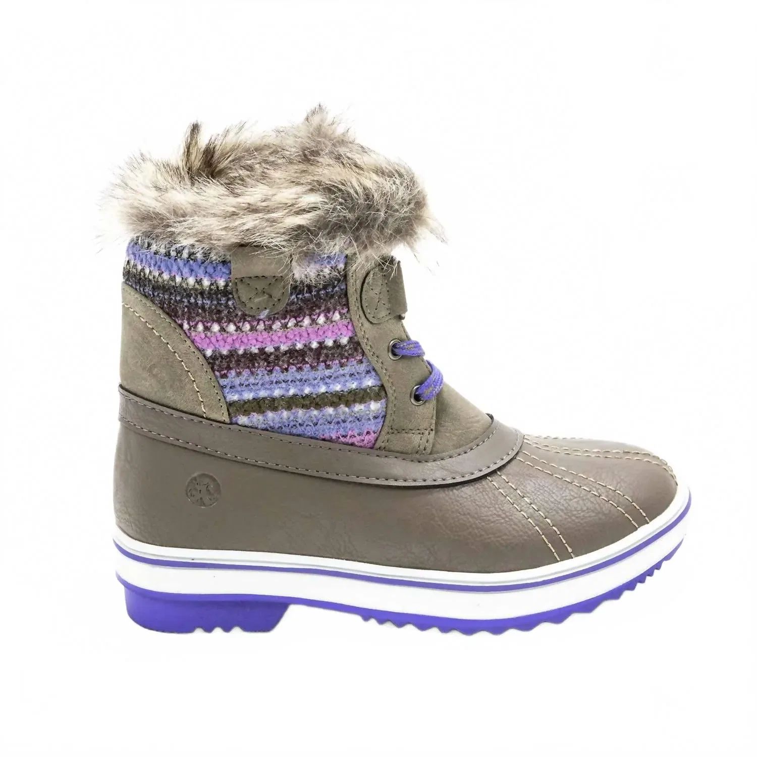 Детские зимние ботинки для девочек с искусственным мехом Brookelle Snow Boot Northside, Stone