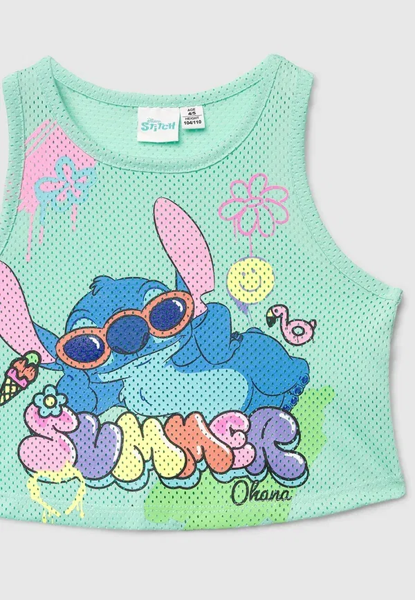 Топ с принтом Disney Classics Stampa Terranova, Verde Acqua Chiaro, светло-бирюзовый — фото 3
