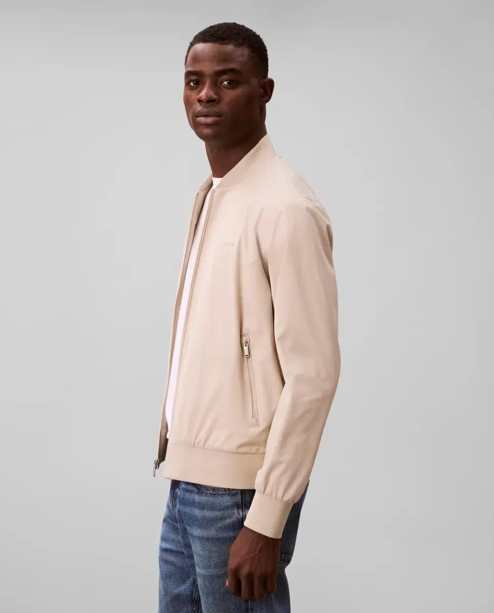 Мужская легкая куртка-бомбер Calvin Klein, Beige — фото 3