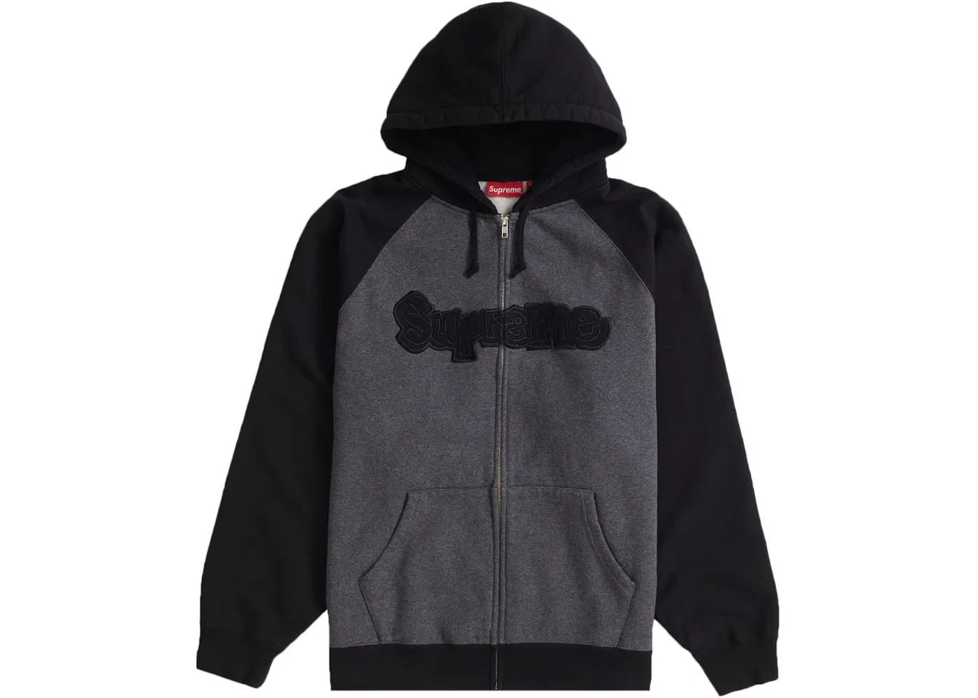 Худи с капюшоном на молнии с аппликацией Gonz Supreme, черный