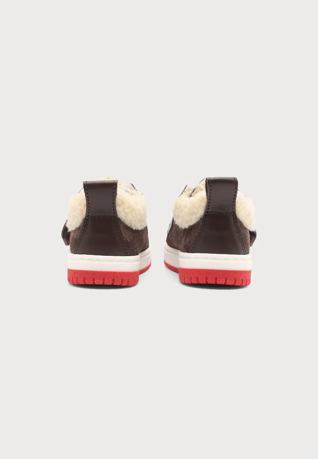 Унисекс - кроссовки Moschino, Dark Brown/Cream/White/Red — фото 3