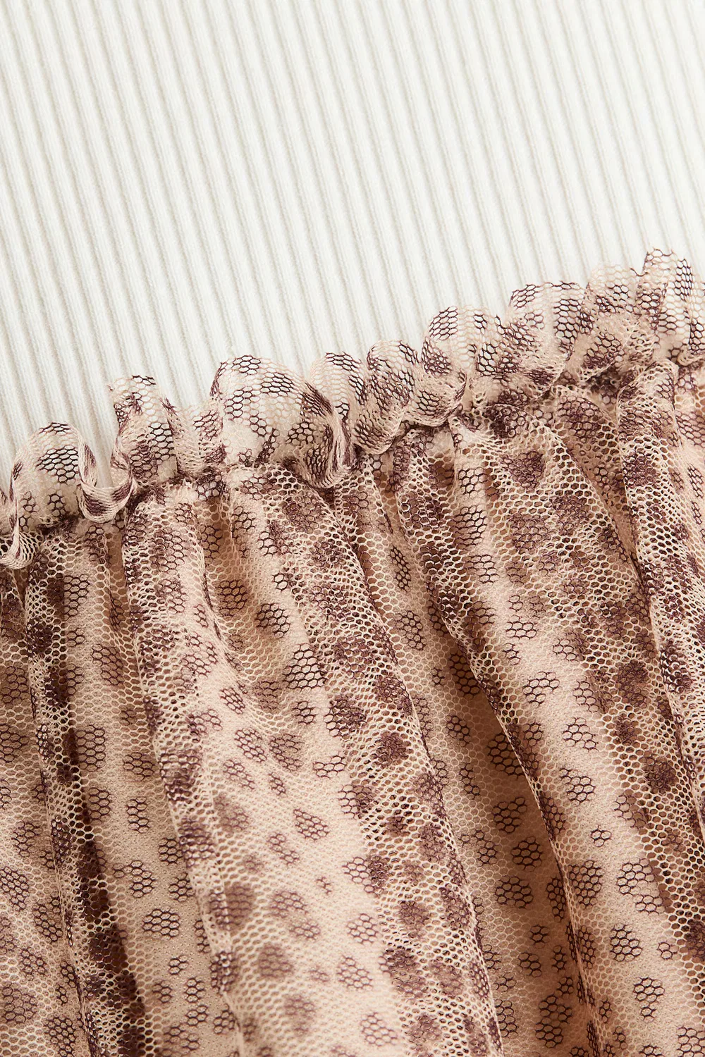 Платье с тюлевой юбкой и узорчатым принтом H&M, Beige/Minnie Maus — фото 2