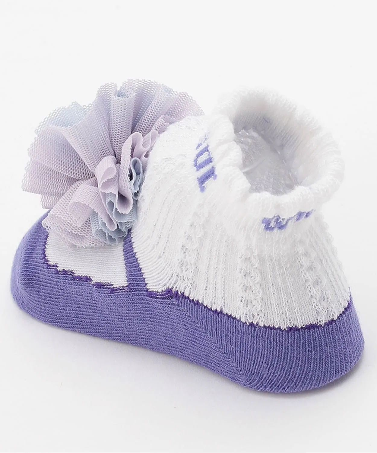 Детские носки-крючки с цветочным дизайном ANNA SUI mini, Lavender — фото 4