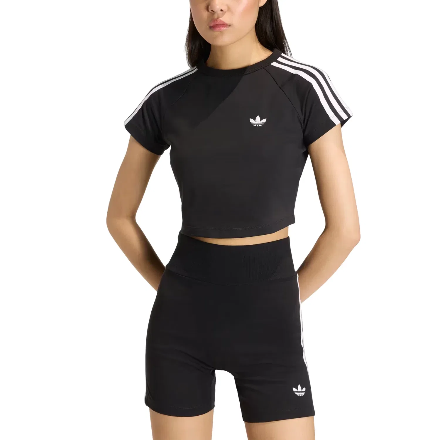 Женская футболка с коротким рукавом Adidas SST Baby, белый — фото 2