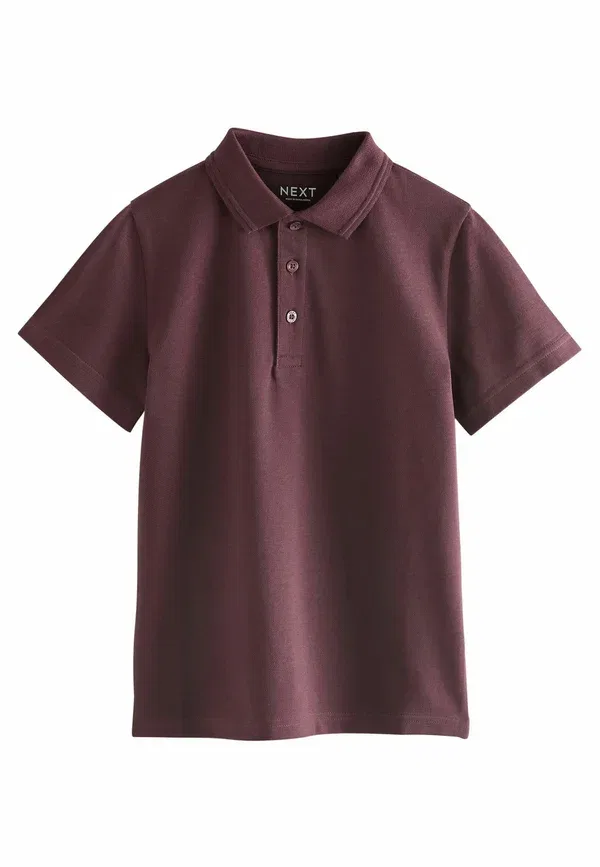 Поло, хлопок, Polo shirt Next, burgundy red, красный/бордовый — фото 2