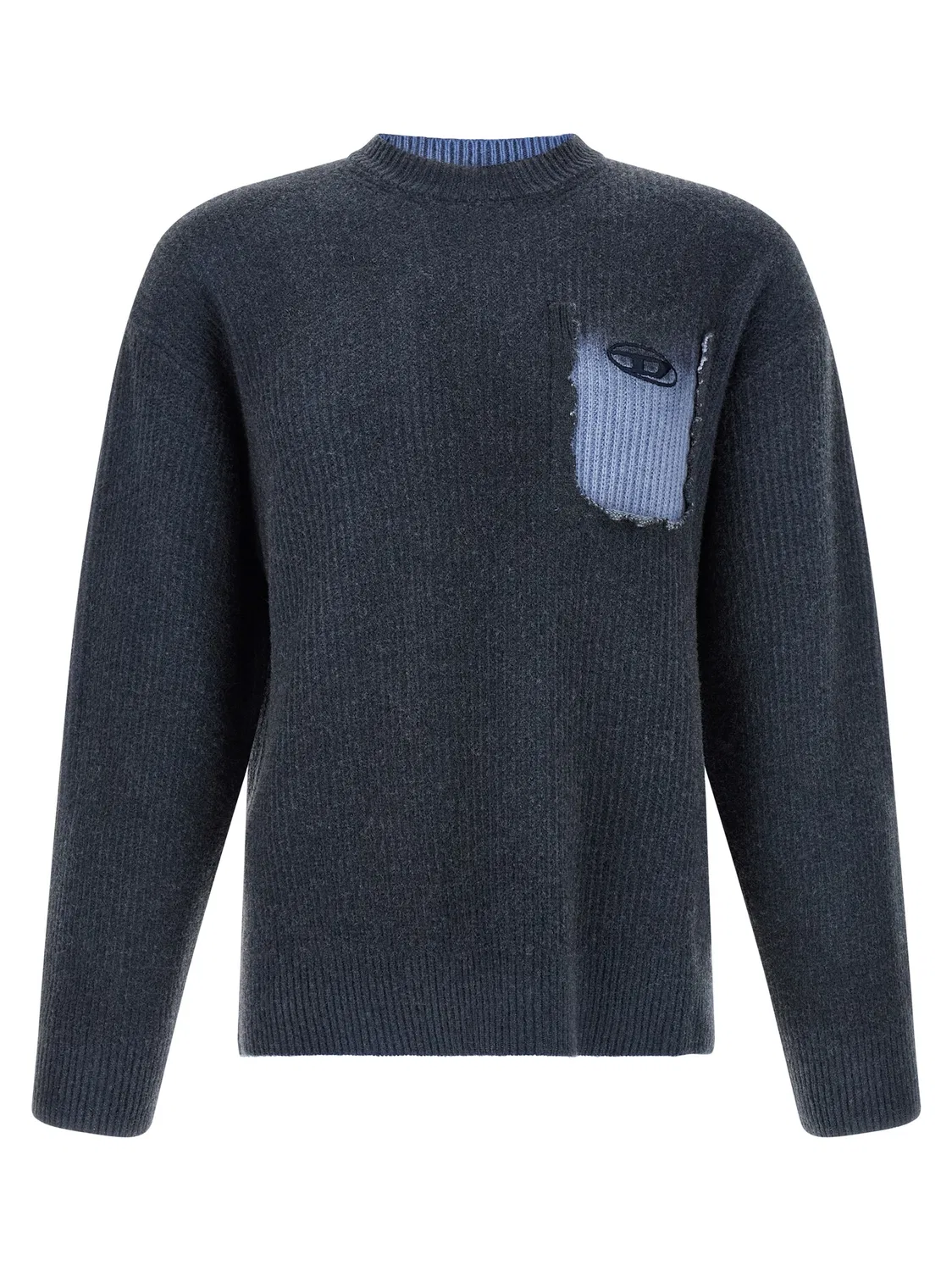 Мужской свитер с рубчиком K-Pickler Diesel, Blue