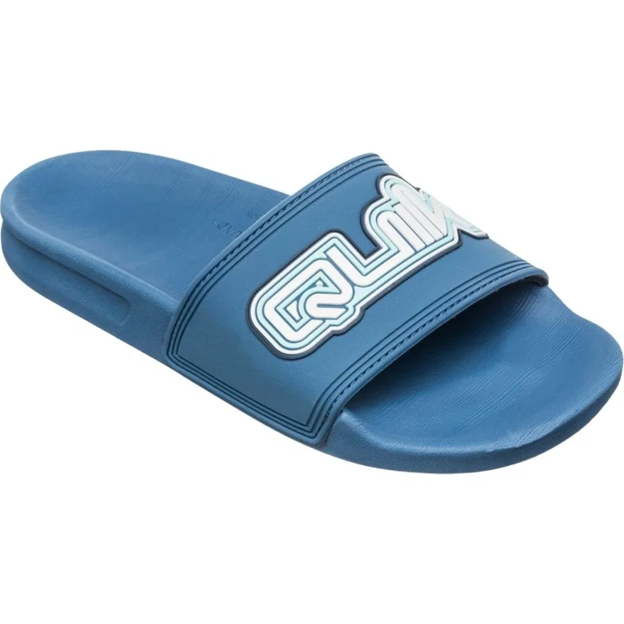 Детский слайд с принтом Rivi Wordmark Slide II Youth, Quiksilver, Синий