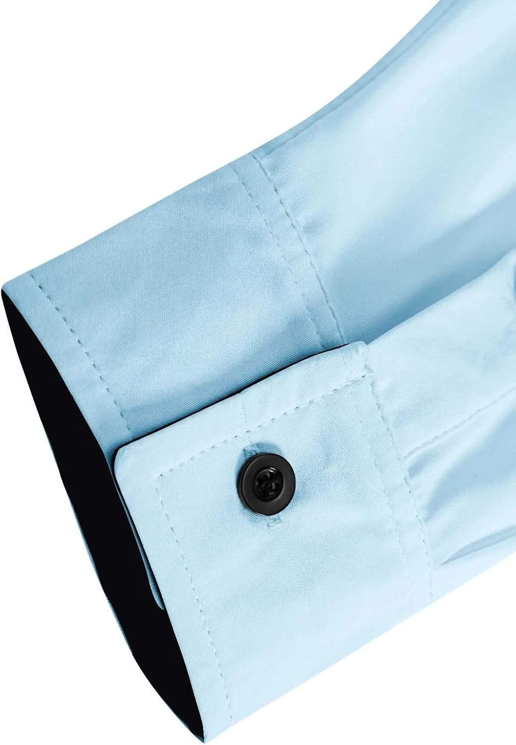 Мужская рубашка с отложным воротником на пуговицах, Light Blue — фото 3