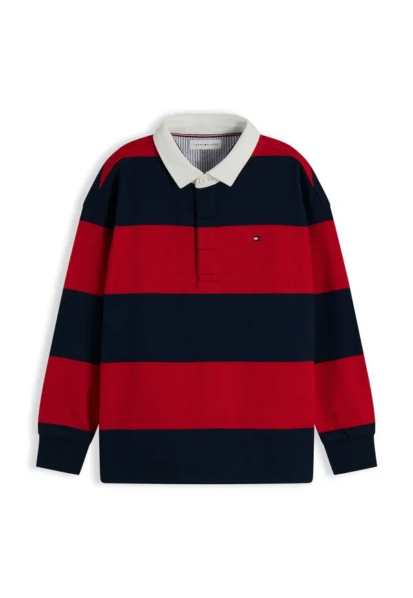Футболка-поло хлопковая Rugby unisex Tommy Hilfiger, красный — фото 4