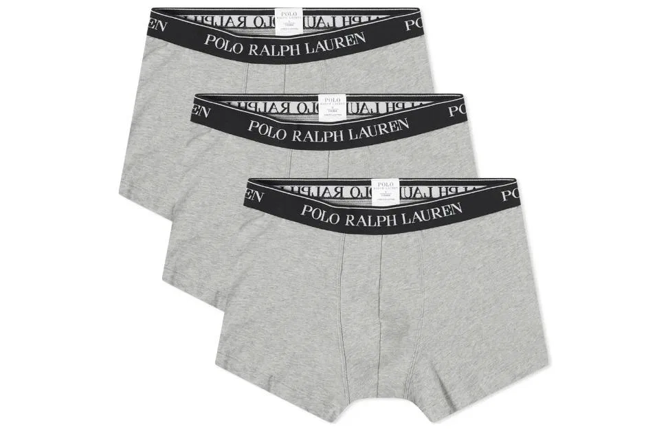 Мужские трусы-боксеры с логотипом на поясе, комплект из 3 штук, Polo Ralph Lauren, Multicolor