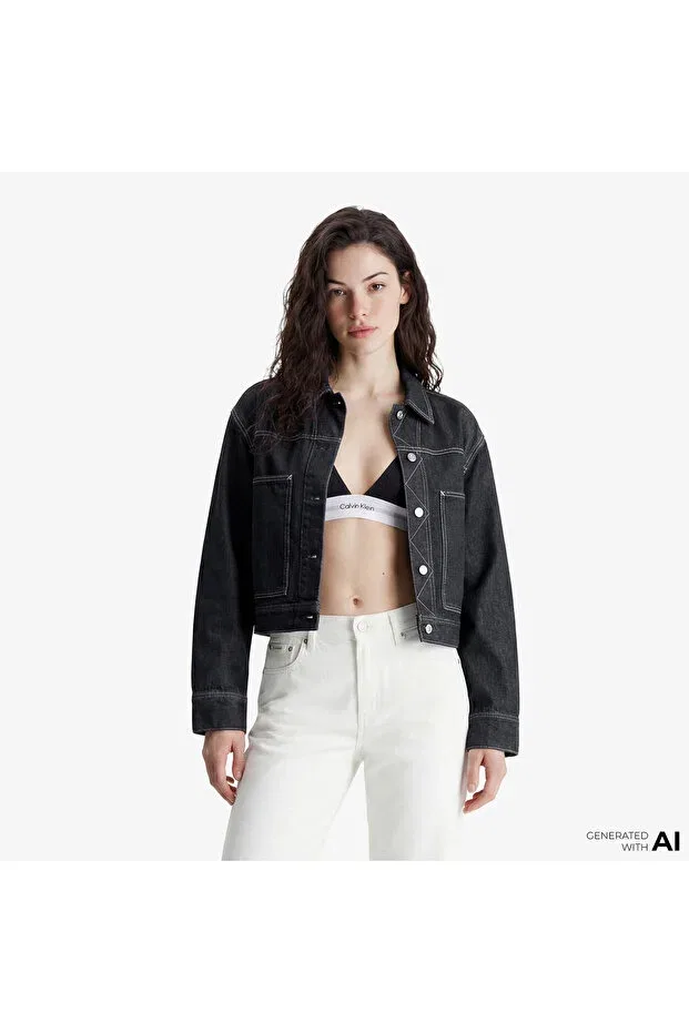 Женские джинсы с широкой штаниной Calvin Klein, Asn-White