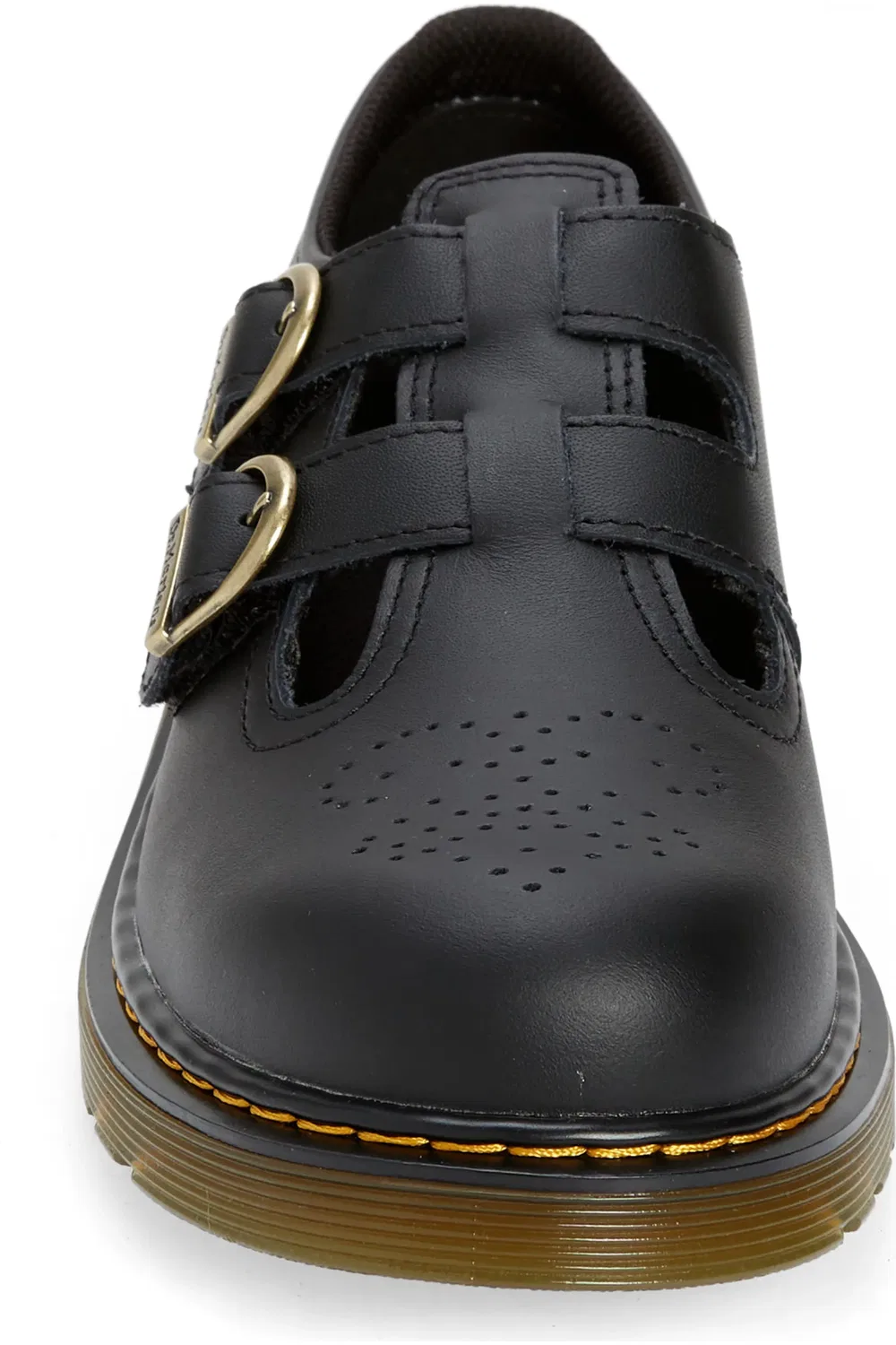 Детские туфли Dr. Martens 8065 Мэри Джейн, с перфорацией, черный — фото 4