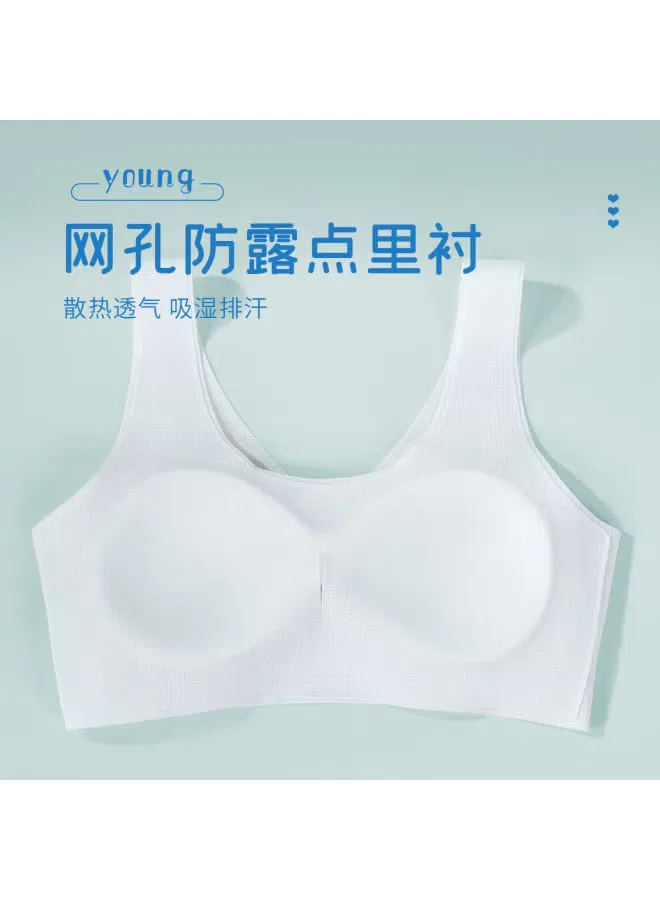 Бюстгальтер для тренировок с поддержкой спины без швов, Fenton, светло-серый — фото 4