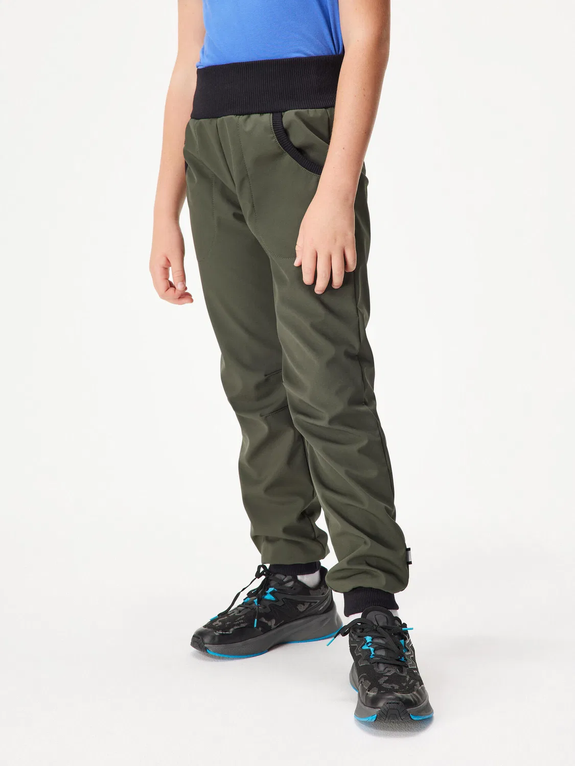 Детские утепленные брюки из софтшелла с флисом Street Unuo, Khaki