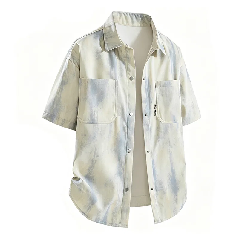 Детский комплект из футболок с принтом Tie-Dye Powder Blue MIIOW