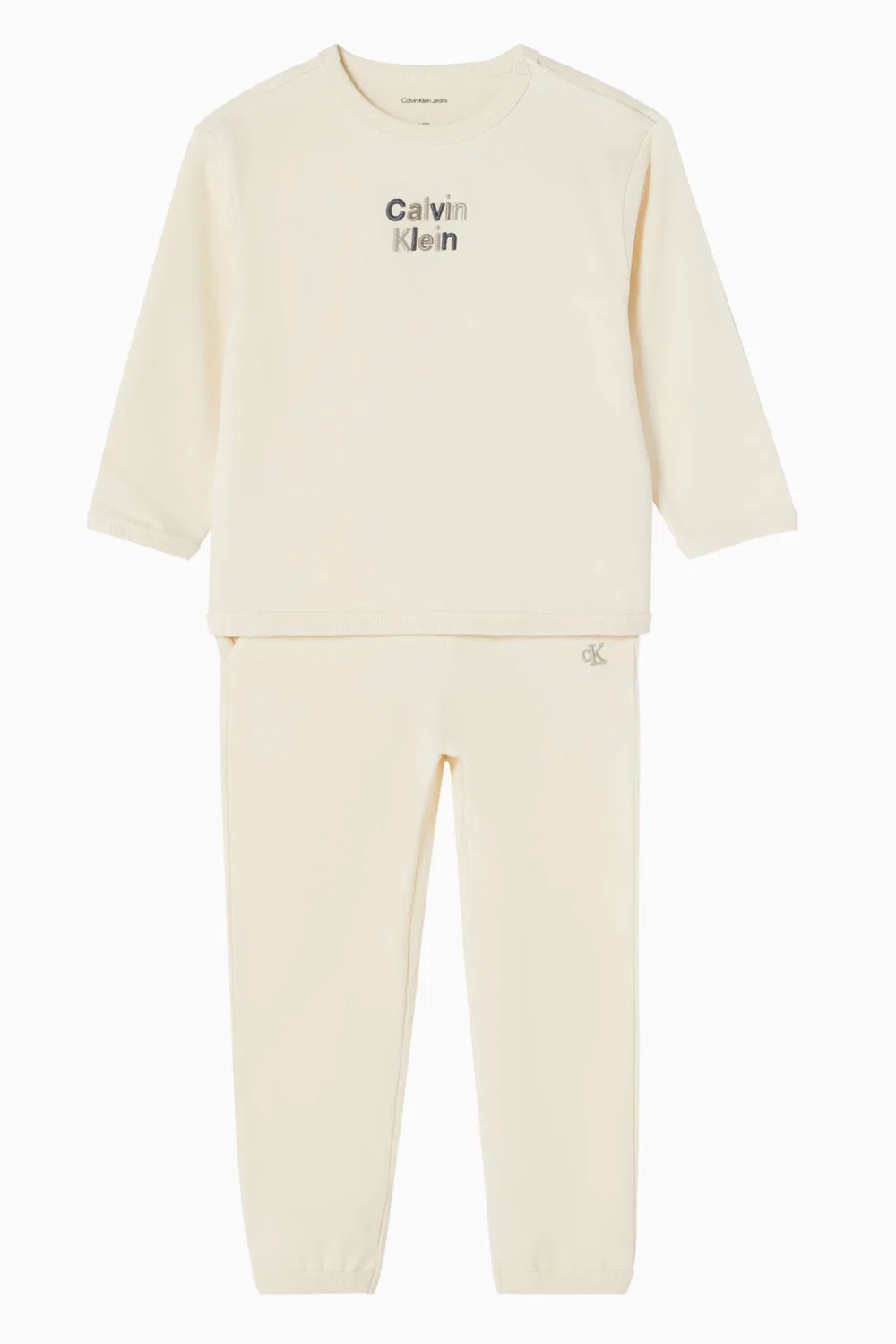 Комплект спортивный из хлопка Match Back Calvin Klein, белый