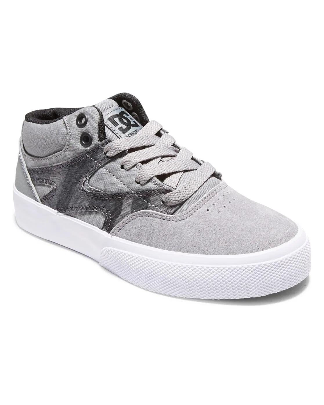 Детские кроссовки для мальчиков с камуфляжным принтом Kalis Vulc DC Shoes, Black Camouflage — фото 2
