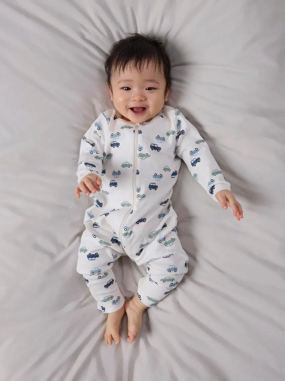 Комплект детских спальных комбинезонов с принтом машинки Nbmnightsuit Name It, синий — фото 2