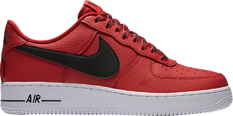 

Кроссовки Nike Air Force 1, красно-черный, Черный;красный, Кроссовки Nike Air Force 1, красно-черный