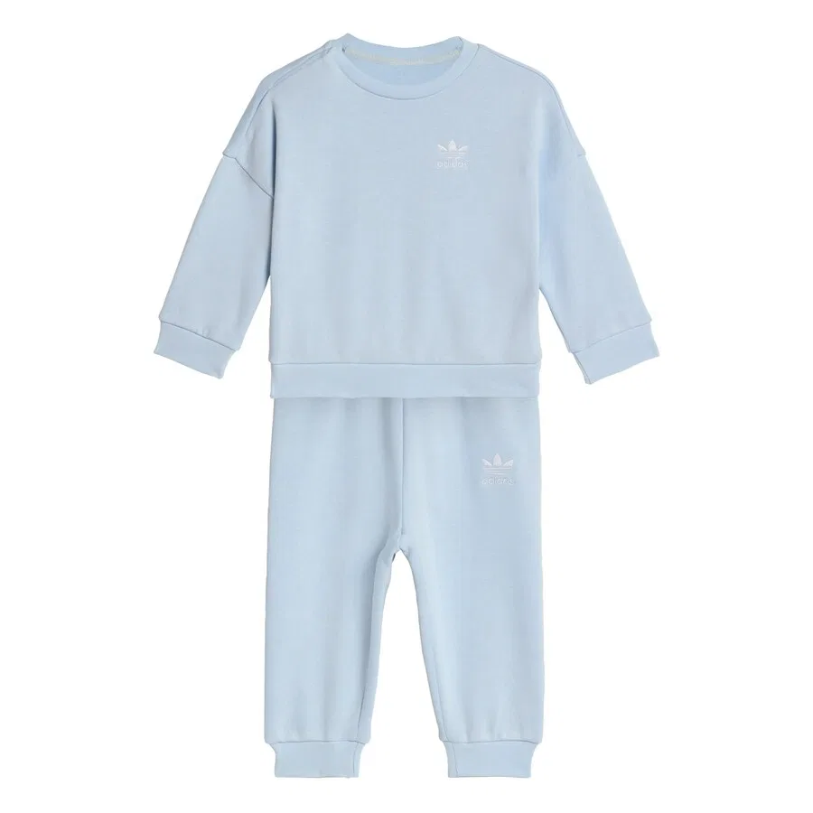 Спортивный костюм ADIDAS ORIGINALS 'LOOSE CREW JOGGER' пастельно-голубого цвета